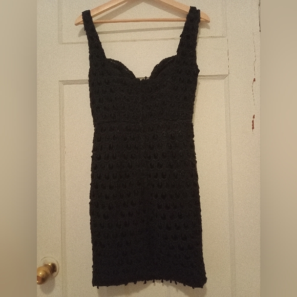 Black bodycon detailed dress - Picture 3 of 4